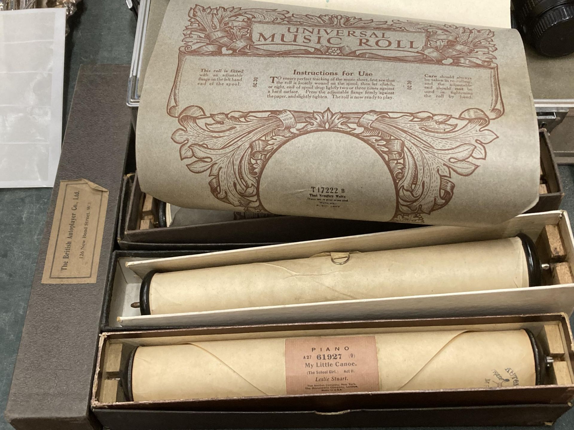 A COLLECTION OF VINTAGE BRITISH AUTOPLAYER, PIANOLA MUSICAL ROLLS