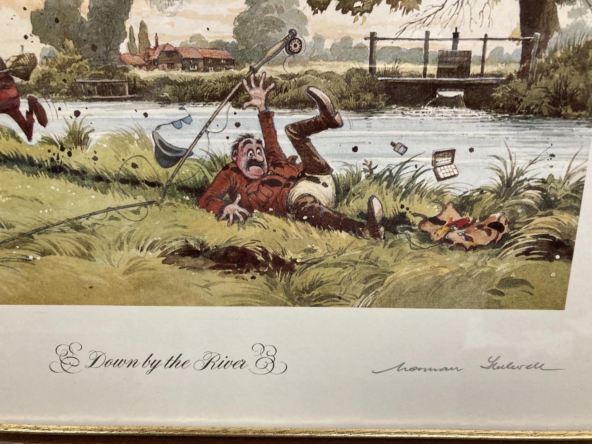 A PAIR OF COMICAL FRAMED PENCIL SIGNED NORMAN THELWELL LIMITED EDITION PRINTS - Image 5 of 5