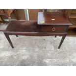 A STAG MINSTREL TELEPHONE TABLE SEAT