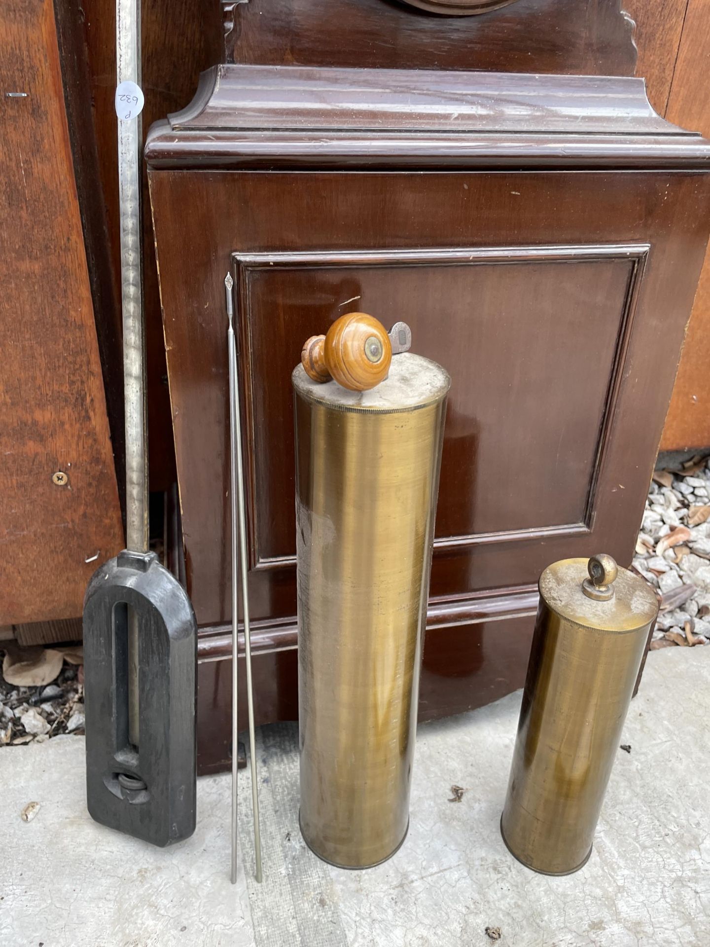 A LATE 20TH CENTURY TEMPUS FUGIT (ARMSTRONG, MANCHESTER) GRANDMOTHER CLOCK WITH GLASS DOOR AND TWO - Image 7 of 7