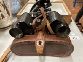 A VINTAGE CASED OF BATEMAN, LONDON, AJAX 5181 BINOCULARS