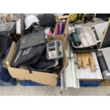 AN ASSORTMENT OF HOUSEHOLD CLEARANCE ITEMS TO INCLUDE OFFFICE ITEMS ETC