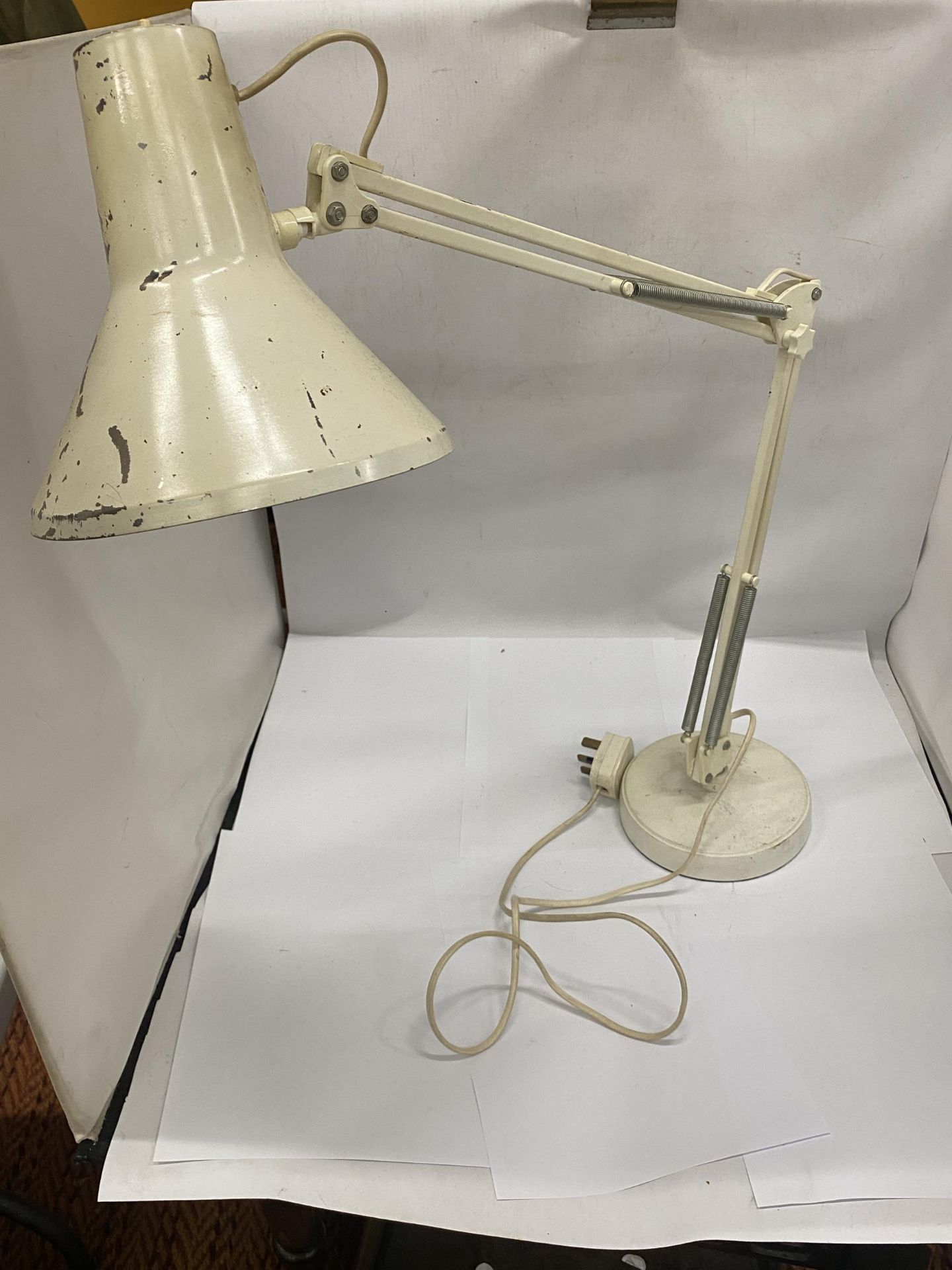A VINTAGE DANISH HCS RETRO ANGLEPOISE LAMP