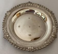 AN ELIZABETH II SILVER JUBILEE 1977 HALLMARKED SHEFFIELD SILVER DISH, MAKER FRANCIS HOWARD LTD, 14CM