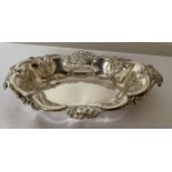 A 1901 HALLMARKED CHESTER SILVER DISH, MAKER GEORGE NATHAN & RIDLEY HAYES, GROSS WEIGHT 27 GRAMS