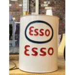 A WHITE 'ESSO' PETROL CAN, HEIGHT 30CM