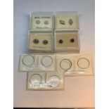 SEVEN PAIRS OF AS NEW AND BOXED/SLEEVED SILVER EARRINGS