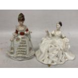 TWO FIGURES - A ROYAL DOULTON 'MY LOVE' HN2339 & UNMARKED CONTINENTAL FIGURE
