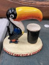 A CAST GUINNESS TOUCAN FIGURE