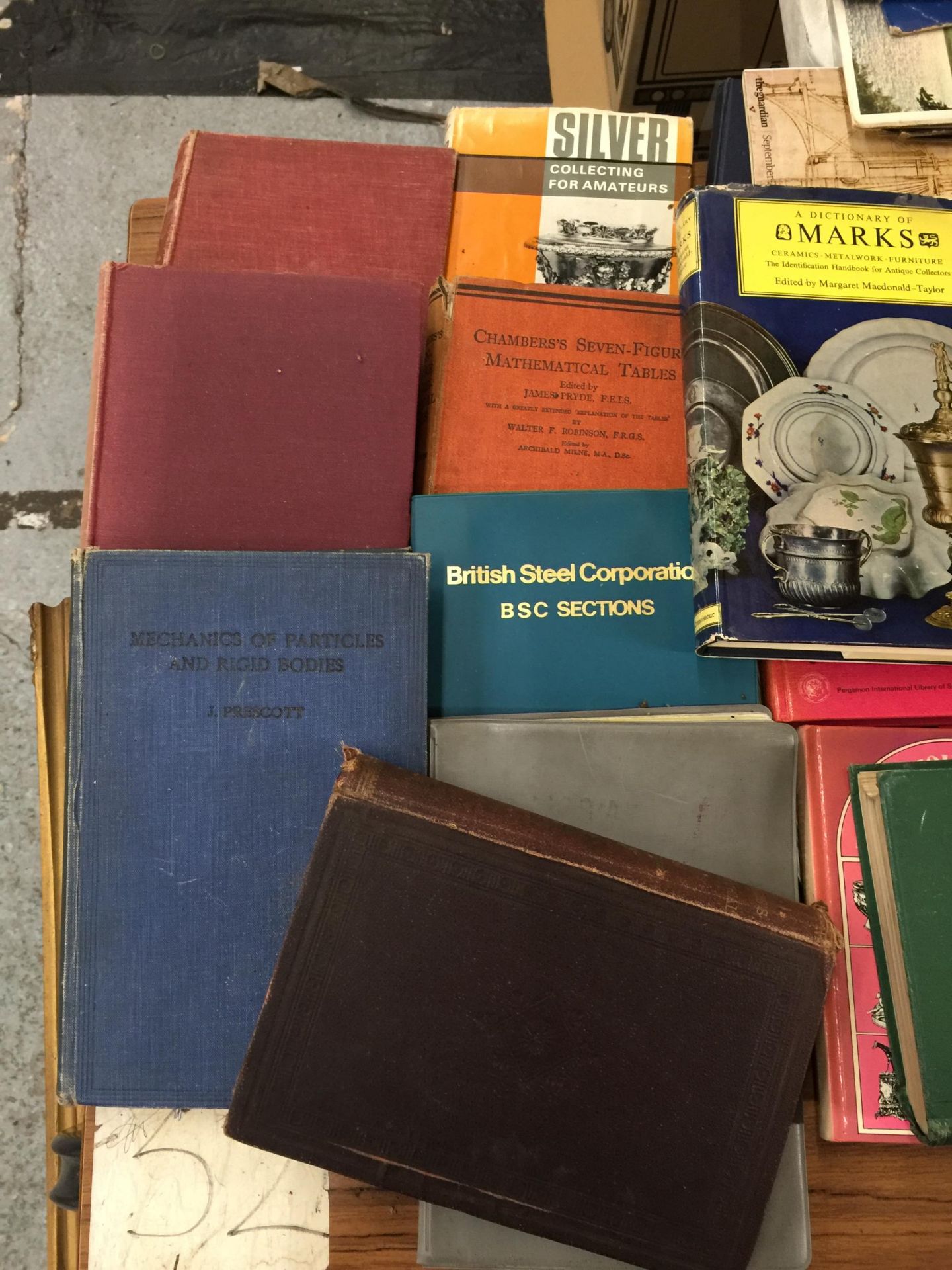 A QUANTITY OF HARDBACK BOOKS ON SURVEYING, MECHANICS, CHAMBER'S MATHMATICAL TABLES, THEORY OF - Image 4 of 5