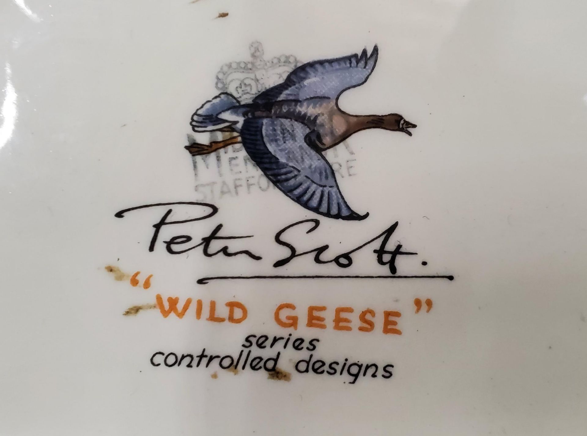 A PETER SCOTT 'WILD GEESE' 19CM X 13CM - Image 2 of 3