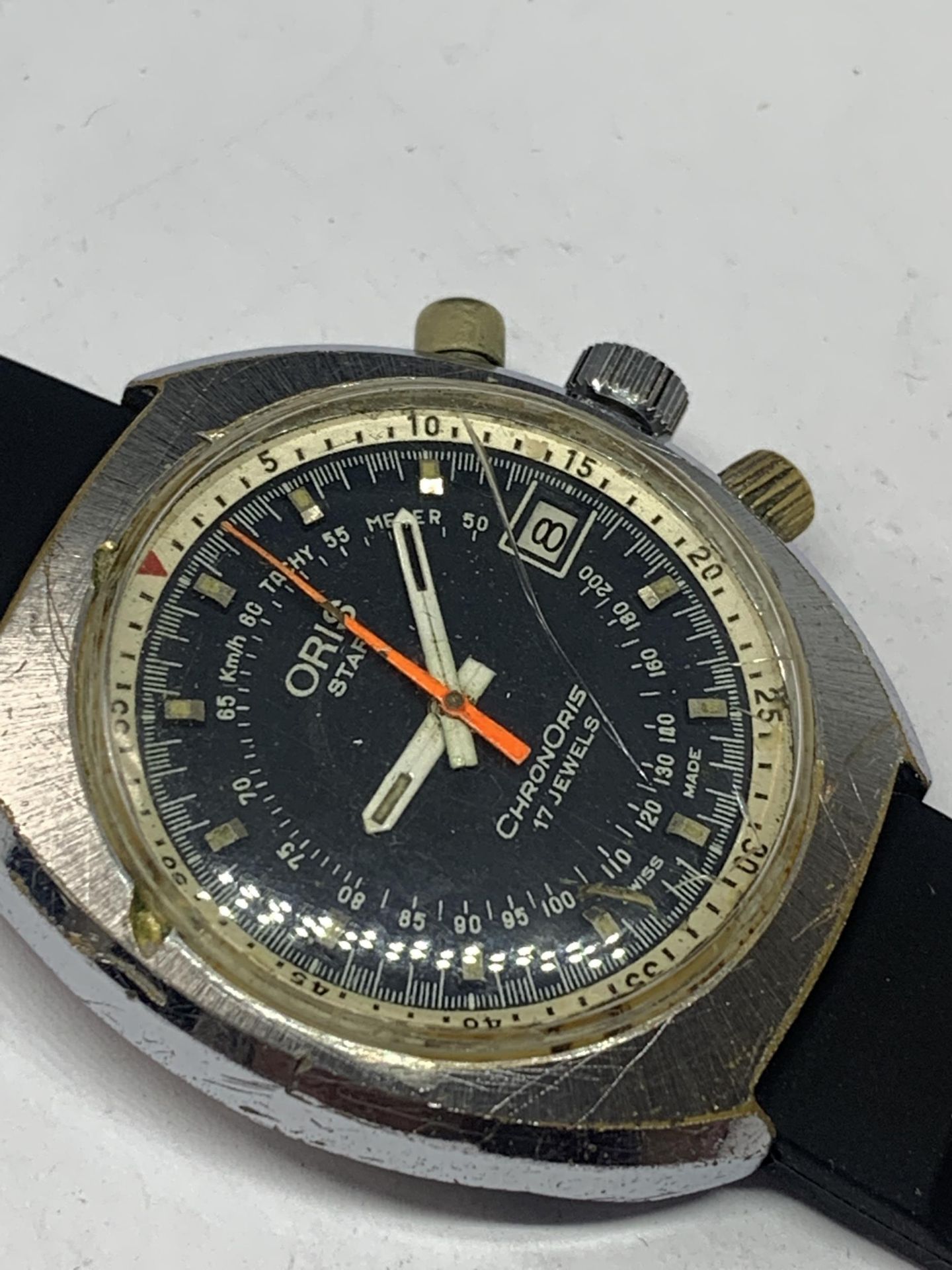 A VINTAGE ORIS CHRONORIS 17 JEWELS STAR WRIST WATCH SEEN WORKING BUT NO WARRANTY - Image 5 of 5