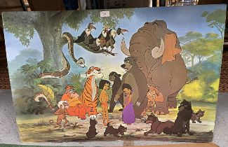 A DISNEY JUNGLE BOOK PRINT ON BOARD