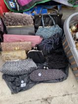 TWELVE VARIOUS LADIES EVENING BAGS