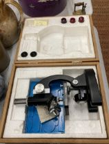 A VINTAGE BOXED MARLUX 100X-760X MICROSCOPE
