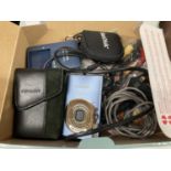 A CANON DIGITAL IXUS 82 IS CAMERA WITH CASE, CHARGER, BATTERY AND LEADS, BOXED
