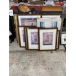 A LARGE ASSORTMENT OF FRAMED PRINTS AND PICTURES