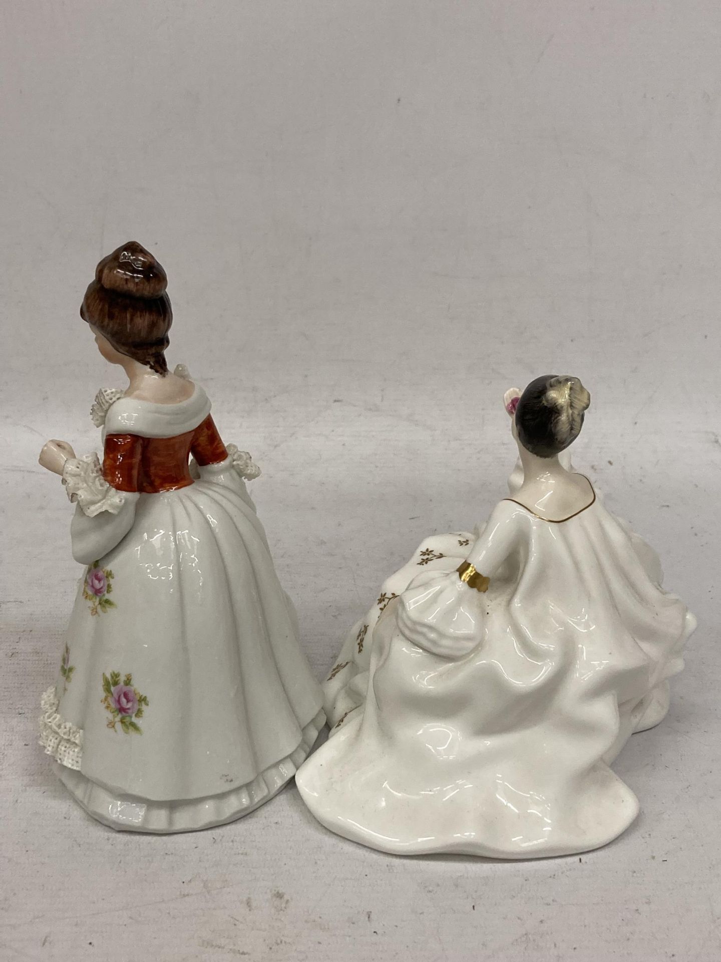 TWO FIGURES - A ROYAL DOULTON 'MY LOVE' HN2339 & UNMARKED CONTINENTAL FIGURE - Image 3 of 4