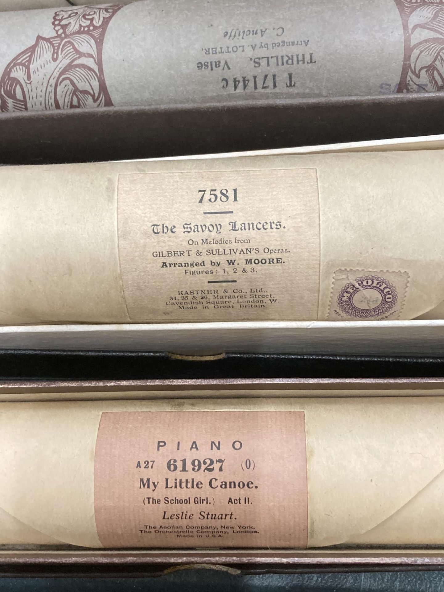 A COLLECTION OF VINTAGE BRITISH AUTOPLAYER, PIANOLA MUSICAL ROLLS - Image 2 of 2