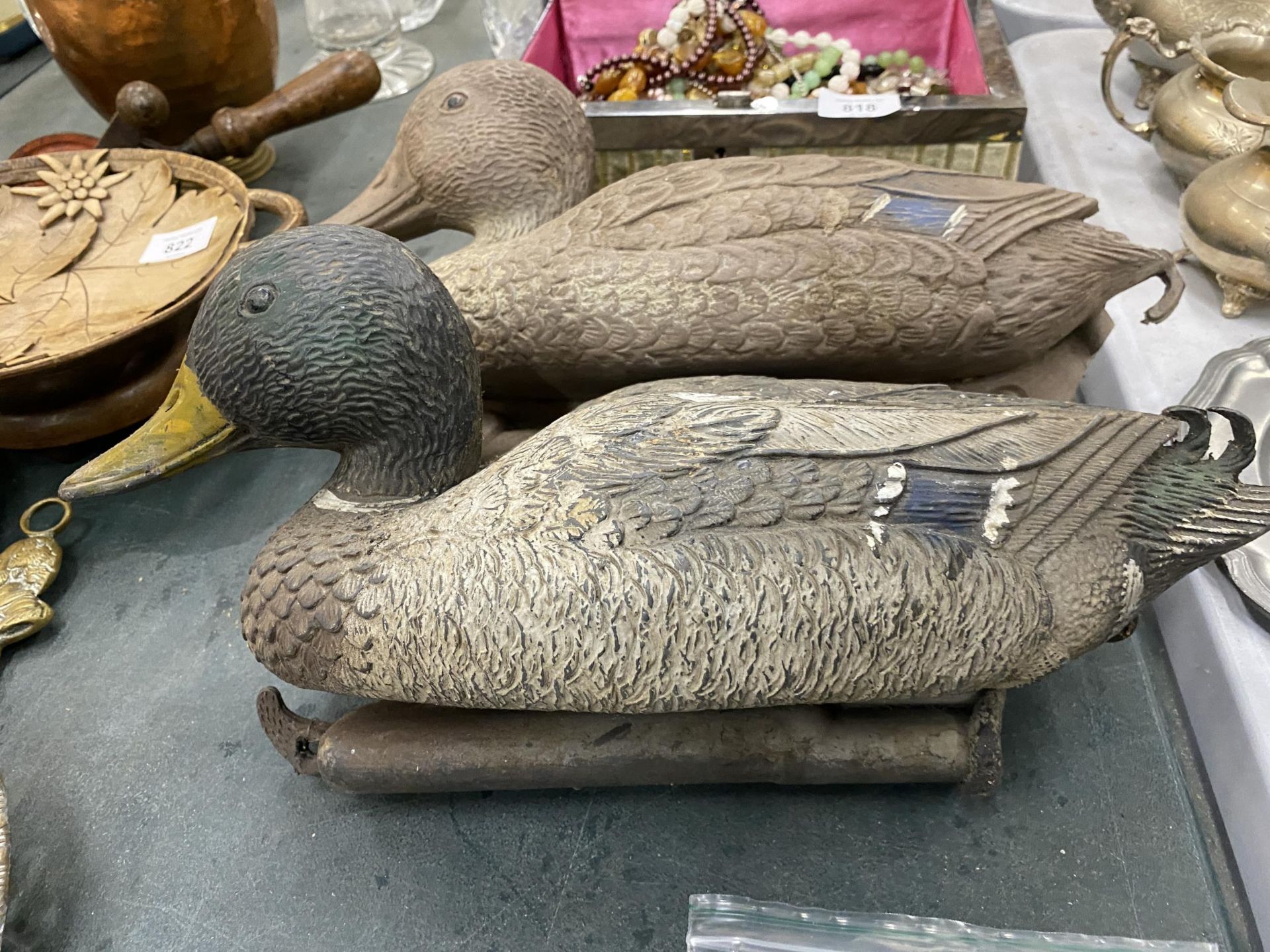 TWO VINTAGE ITALIAN SPORTPLAST DECOY MALLARD DUCKS - Image 2 of 3