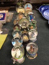 A COLLECTION OF SNOW GLOBE ORNAMENTS