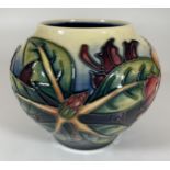 A MOORCROFT POTTERY 'SIMEON' PATTERN 1999 FLORAL VASE, HEIGHT 11CM (SECONDS)