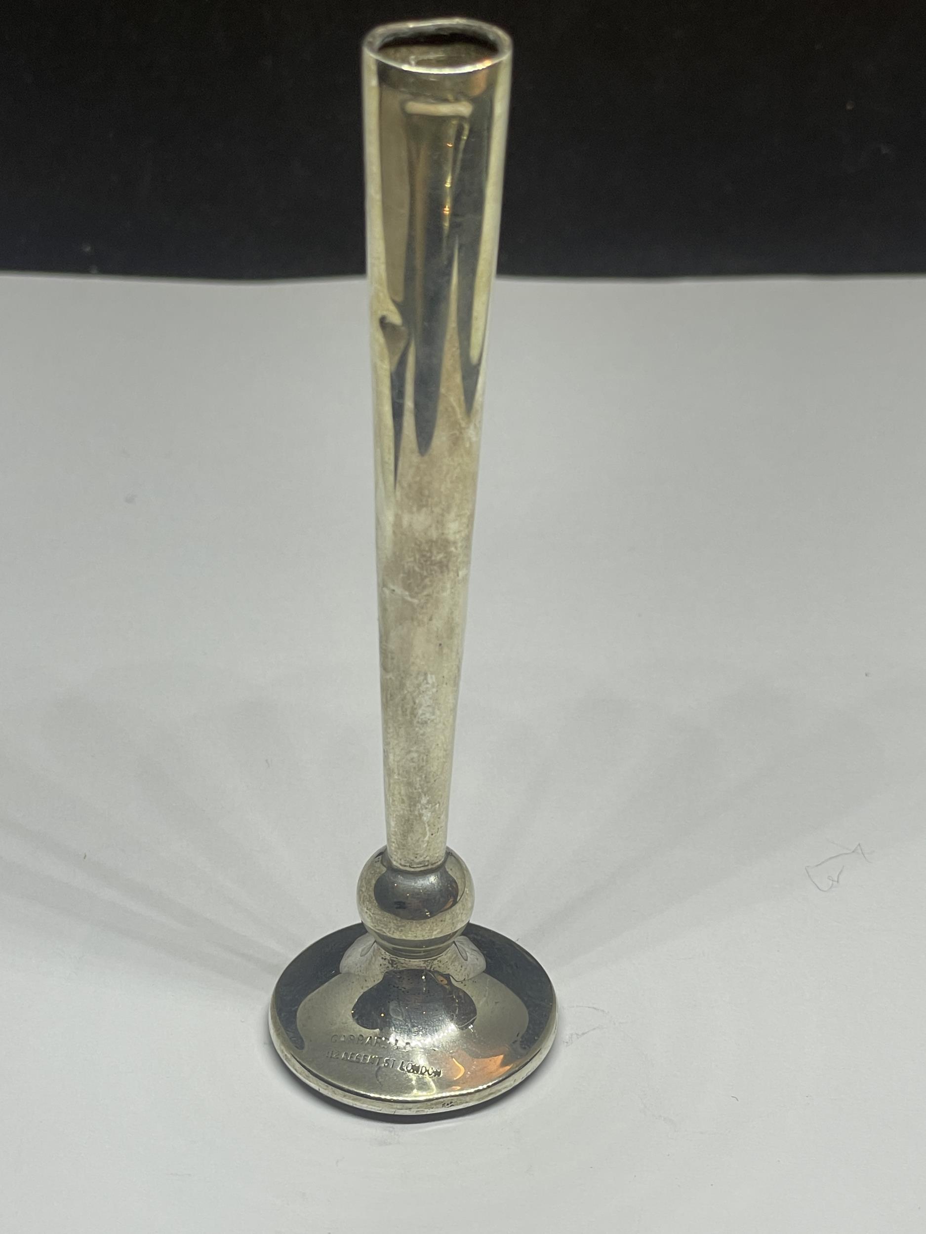 TWO SILVER ITEMS - A HALLMARKED BIRMINGHAM BUD VASE, WEIGHTED BASE, AND A HALLMARKED BIRMINGHAM - Image 14 of 24