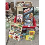 AN ASSORTMENT OF RETRO CHILDRENS BOOKS AND ANNUALS ETC