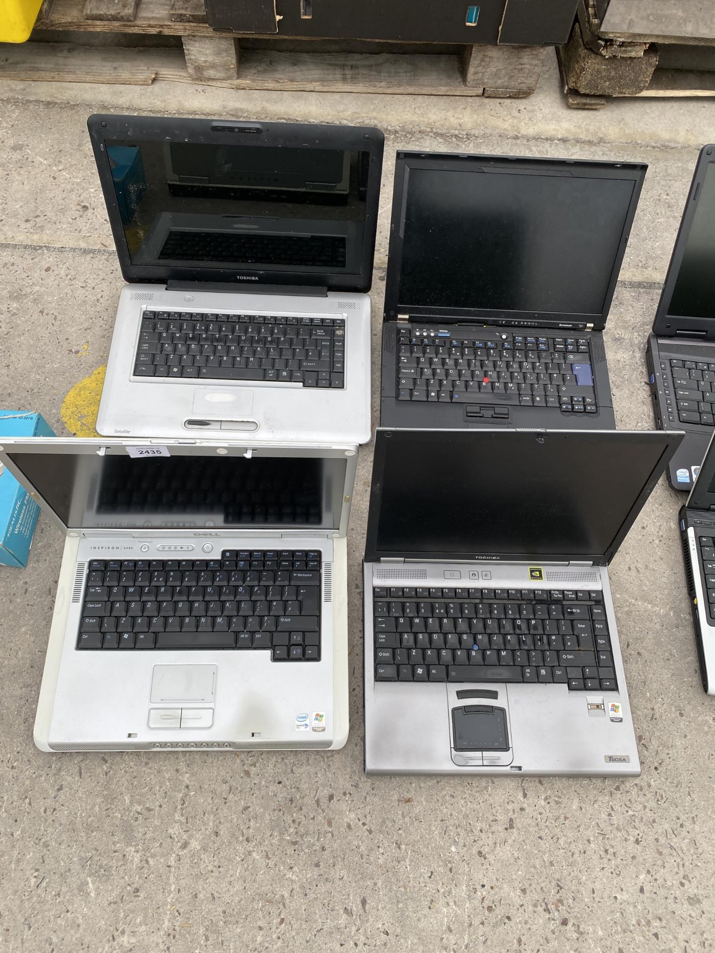 FOUR VARIOUS LAPTOPS TO INCLUDE TOSHIBA ETC
