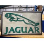 A JAGUAR ILLUMINATED BOX SIGN