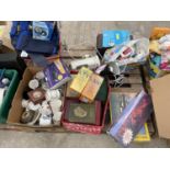 AN ASSORTMENT OF HOUSEHOLD CLEARANCE ITEMS TO INCLUDE CERAMICS AND CHILDRENS ITEMS ETC