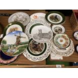 A COLLECTION OF CERAMIC PLATES TO INCLUDE PAIR OF AUSTRIAN EXAMPLES