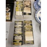 FOUR BOXES OF ASSORTED VINTAGE SLIDES, CASTLES OF THE CENTRAL MARCHES, TOMBS ETC