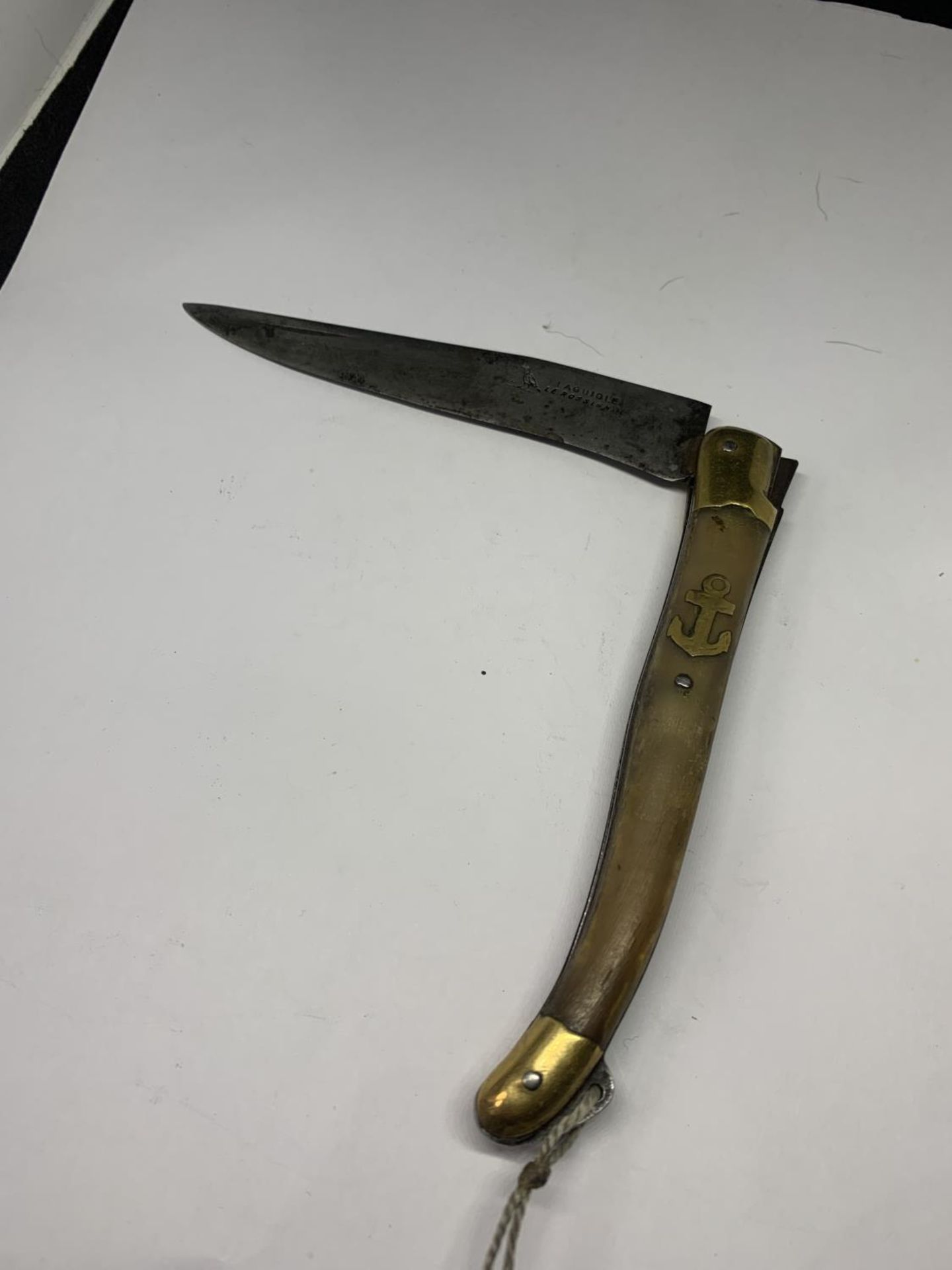 A LAGUIOLE ROSSIGNOL POCKET KNIFE CIRCA 1880 WITH GOLD INLAY - Bild 5 aus 5
