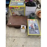 AN ASSORTMENT OF ITEMS TO INCLUDE A WALLPAPER STRIPPER AND A CARPET STEAMER ETC