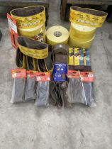 A LARGE ASSORTMENT OF SANDING BELTS