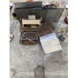 VARIOUS FIRE GRATES, FIRE FRONTS AND PANELS ETC