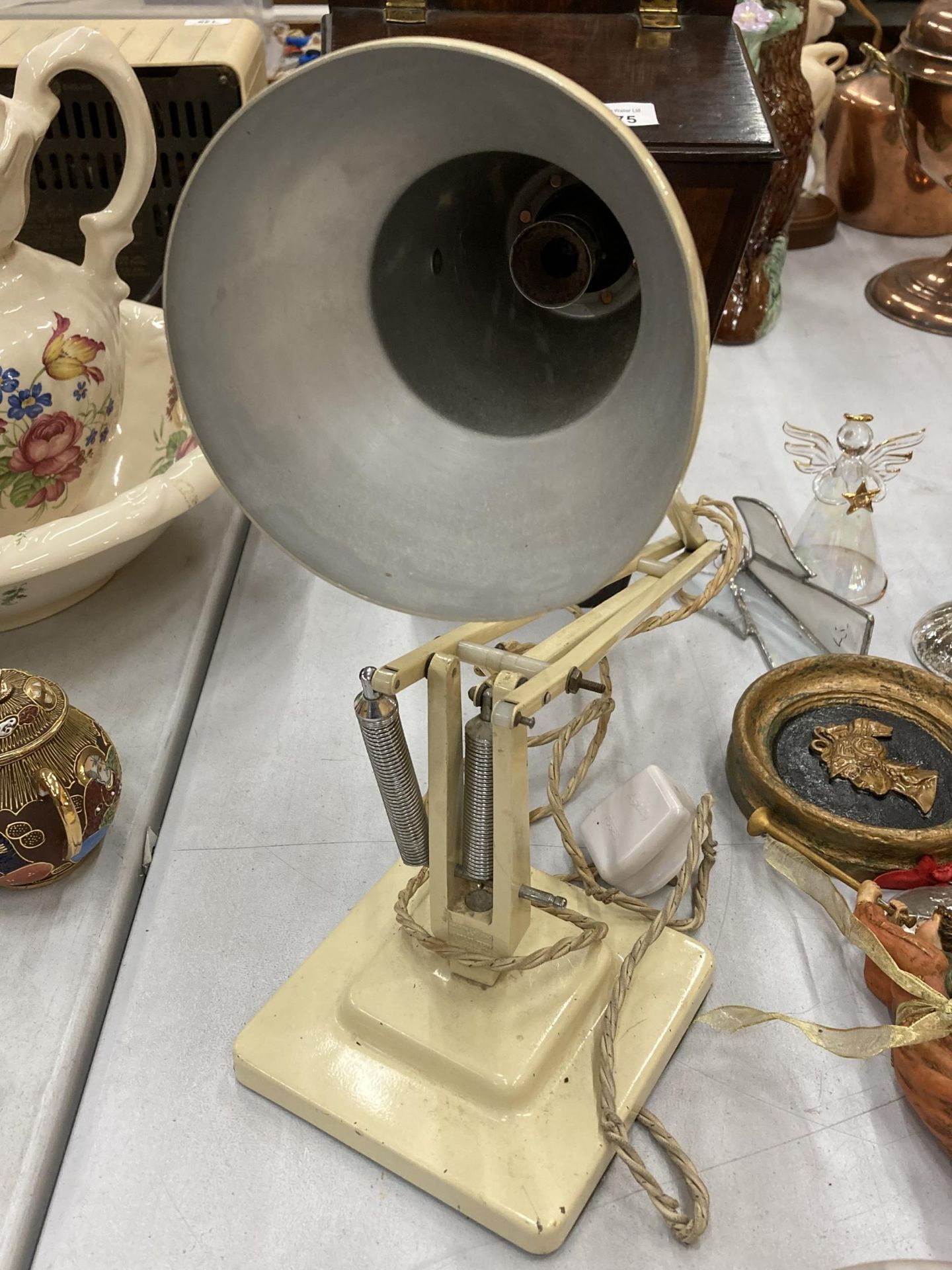 A VINTAGE ANGLE POISE LAMP