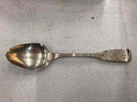 A GEORGE III DUBLIN 1822 SILVER SPOON