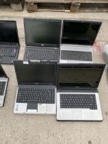 FOUR VARIOUS LAPTOPS TO INCLUDE TOSHIBA ETC