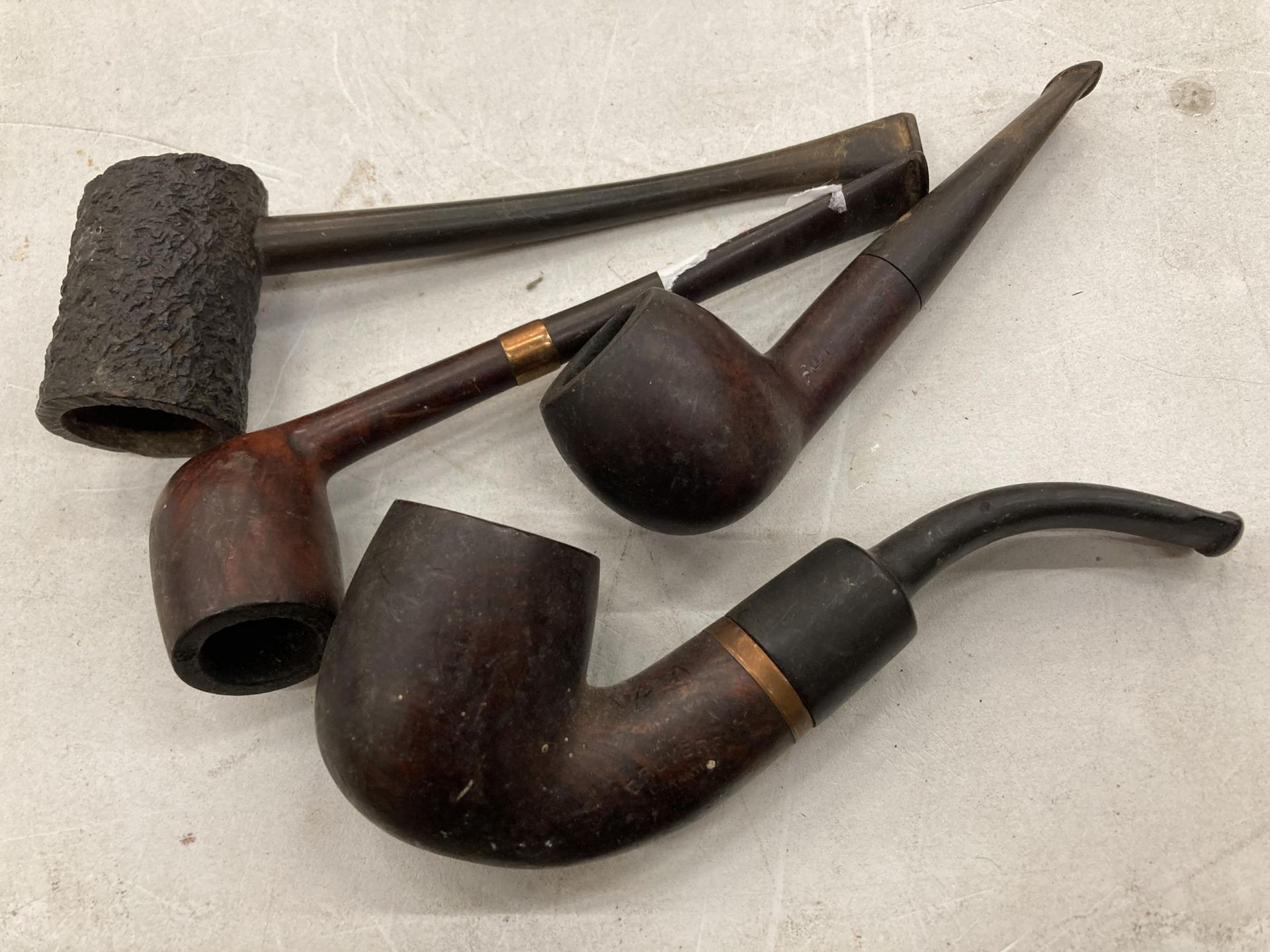 FOUR VINTAGE PIPES
