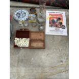 AN ASSORTMENT OF ITEMS TO INCLUDE CLOCKS, VASES AND CLASSIC CINEMA POSTERS ETC