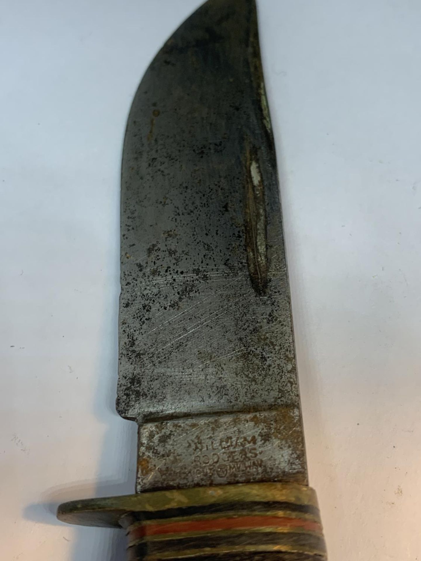 A WILLIAM RODGERS BOWIE KNIFE - Bild 2 aus 4