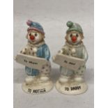A PAIR OF BESWICK TO MOTHER AND TO DADDY CLOWN FIGURES
