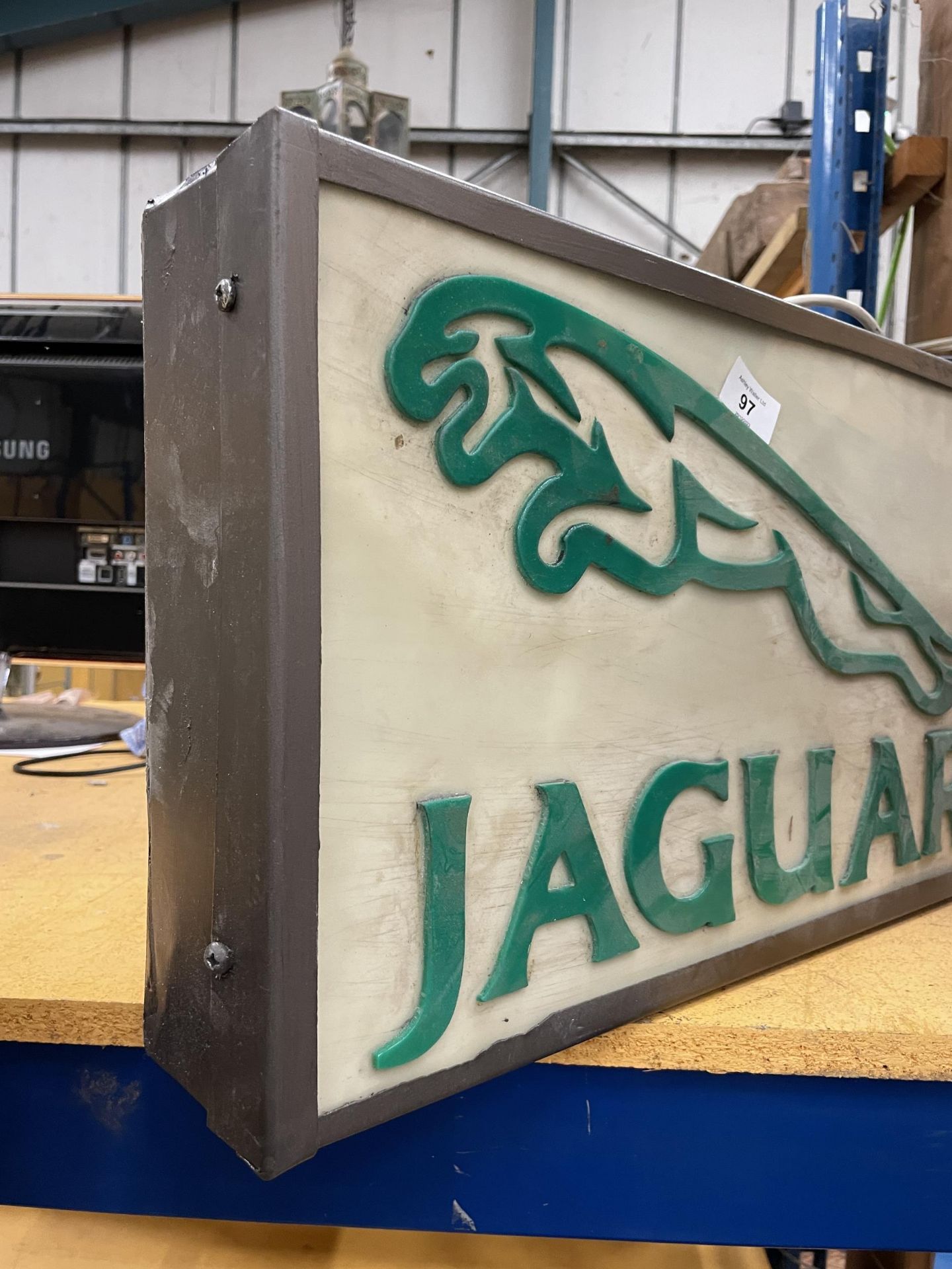 A JAGUAR ILLUMINATED BOX SIGN - Image 2 of 2