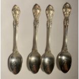 A SET OF AMERICAN GORHAM STERLING SILVER TEASPOONS, GROSS WEIGHT 46 GRAMS