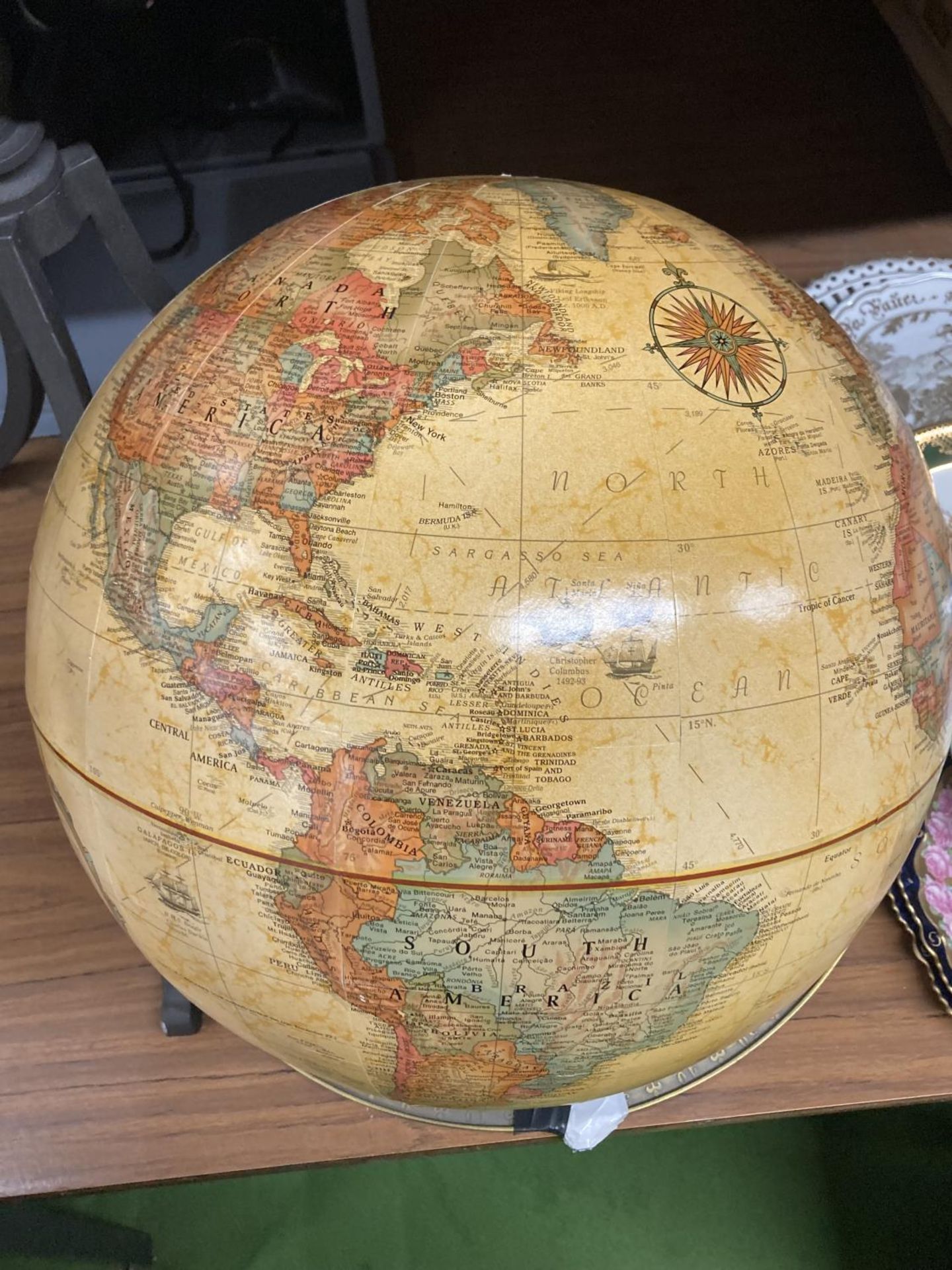 A VINTAGE REPLOGLE W0RLD GLOBE A/F - Bild 8 aus 10