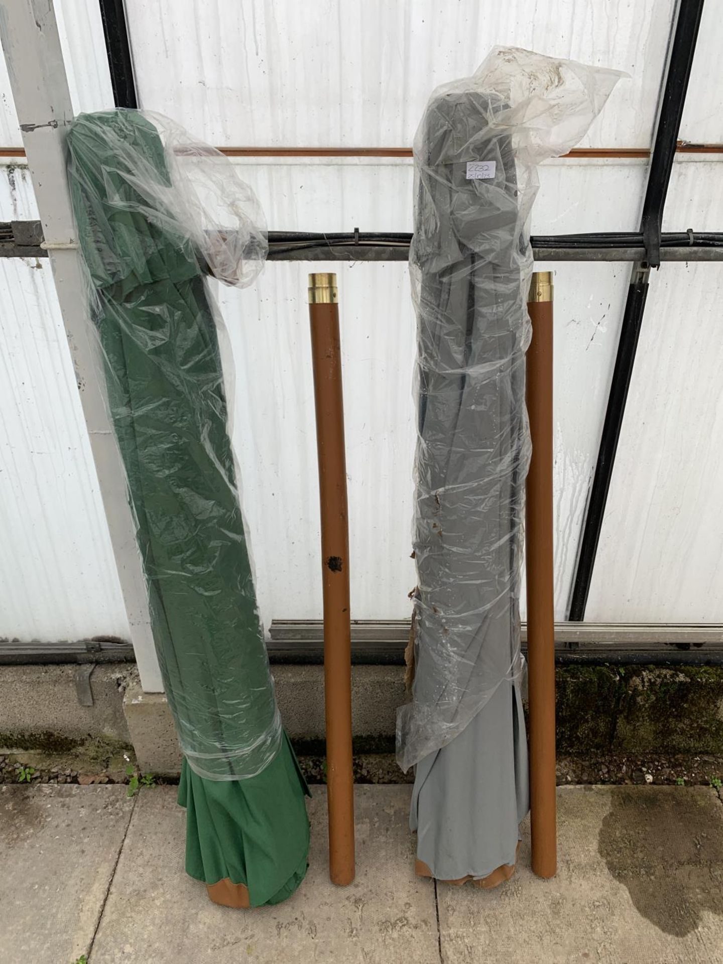 TWO EX DISPLAY CHARLES TAYLOR PARASOLS + VAT