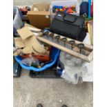 A CANDLE HOLDER AND PLUMBING SPARES ETC