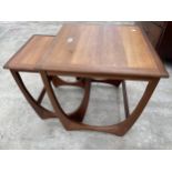 A RETRO TEAK G-PLAN NEST OF TWO TABLES